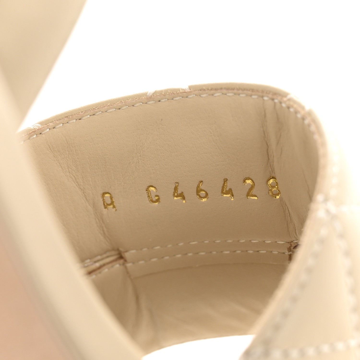 Chanel Lambskin Quilted Sandals 37 Beige 9 of 10