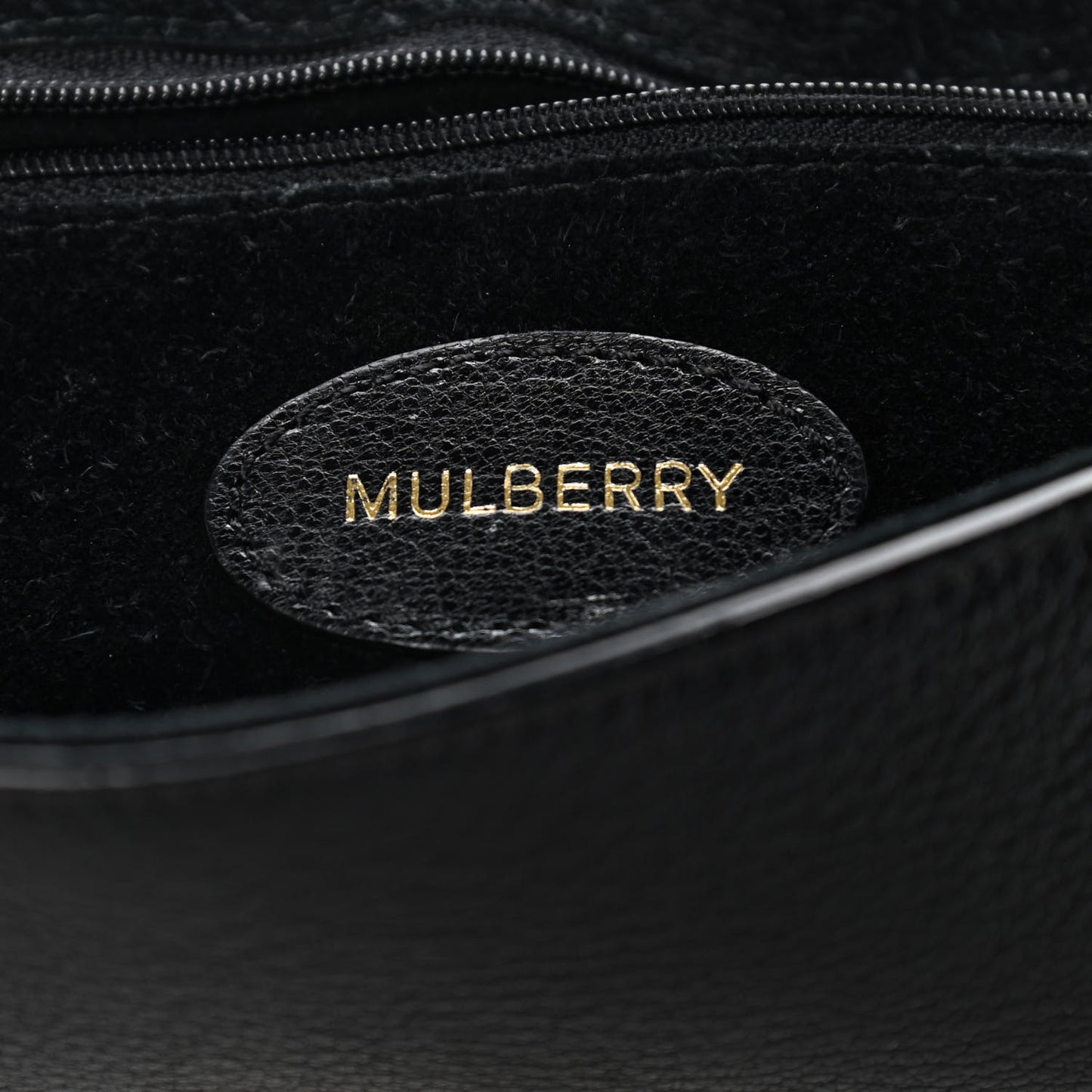 Glossy Goatskin Medium Lily Black