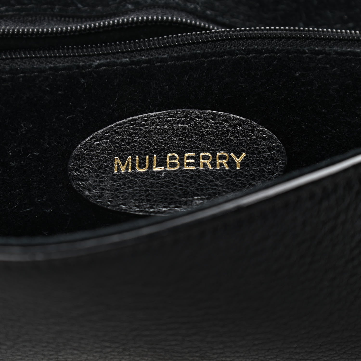 Mulberry Glossy Goatskin Medium Lily Black 6 of 11
