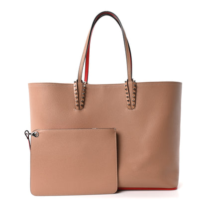 Christian Louboutin Calfskin Spikes East West Cabata Tote Nude 2 of 10