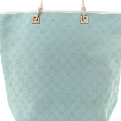 Gucci Monogram Large Bucket Tote Blue 8 of 13