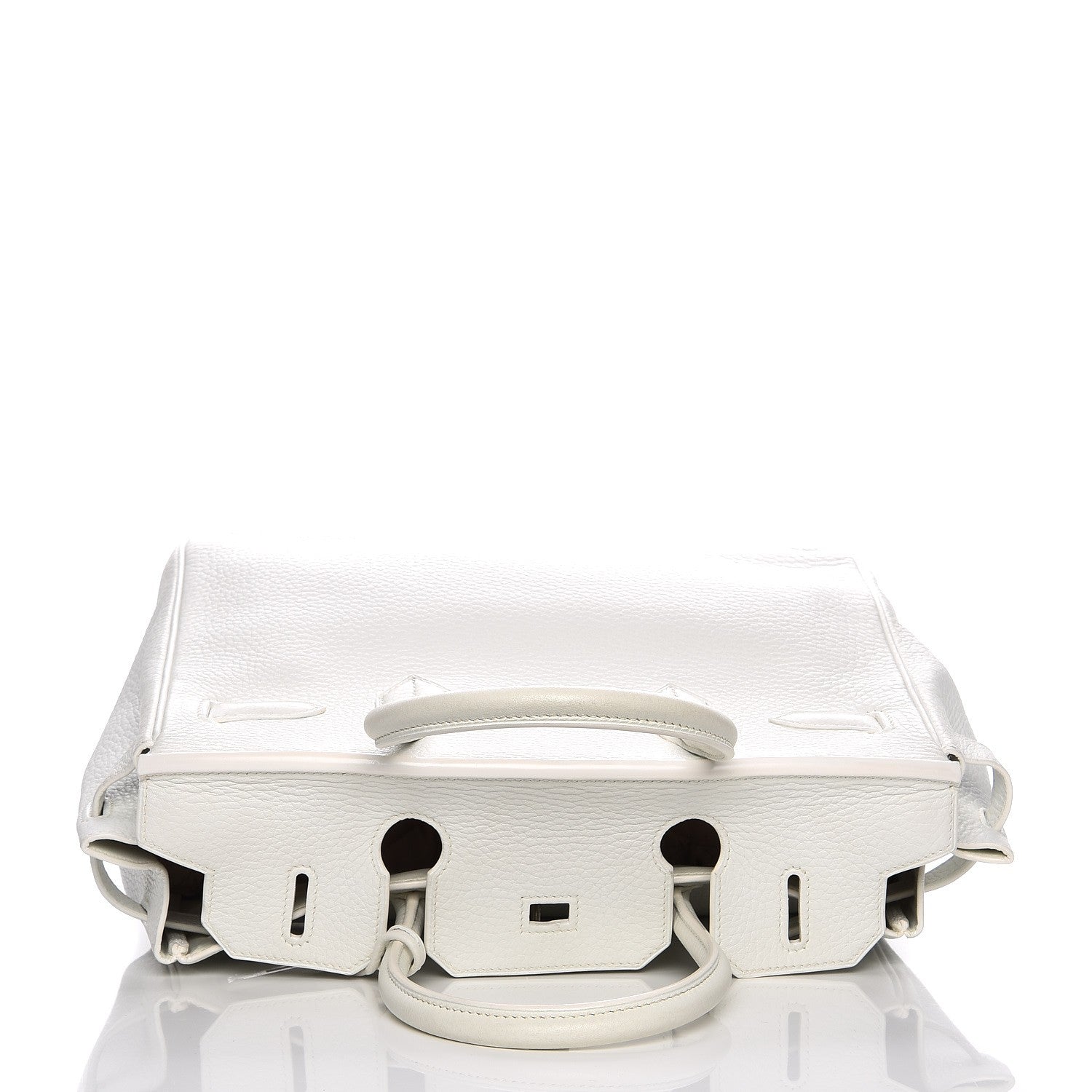 Hermes Taurillon Clemence Birkin 30 White 8 of 33