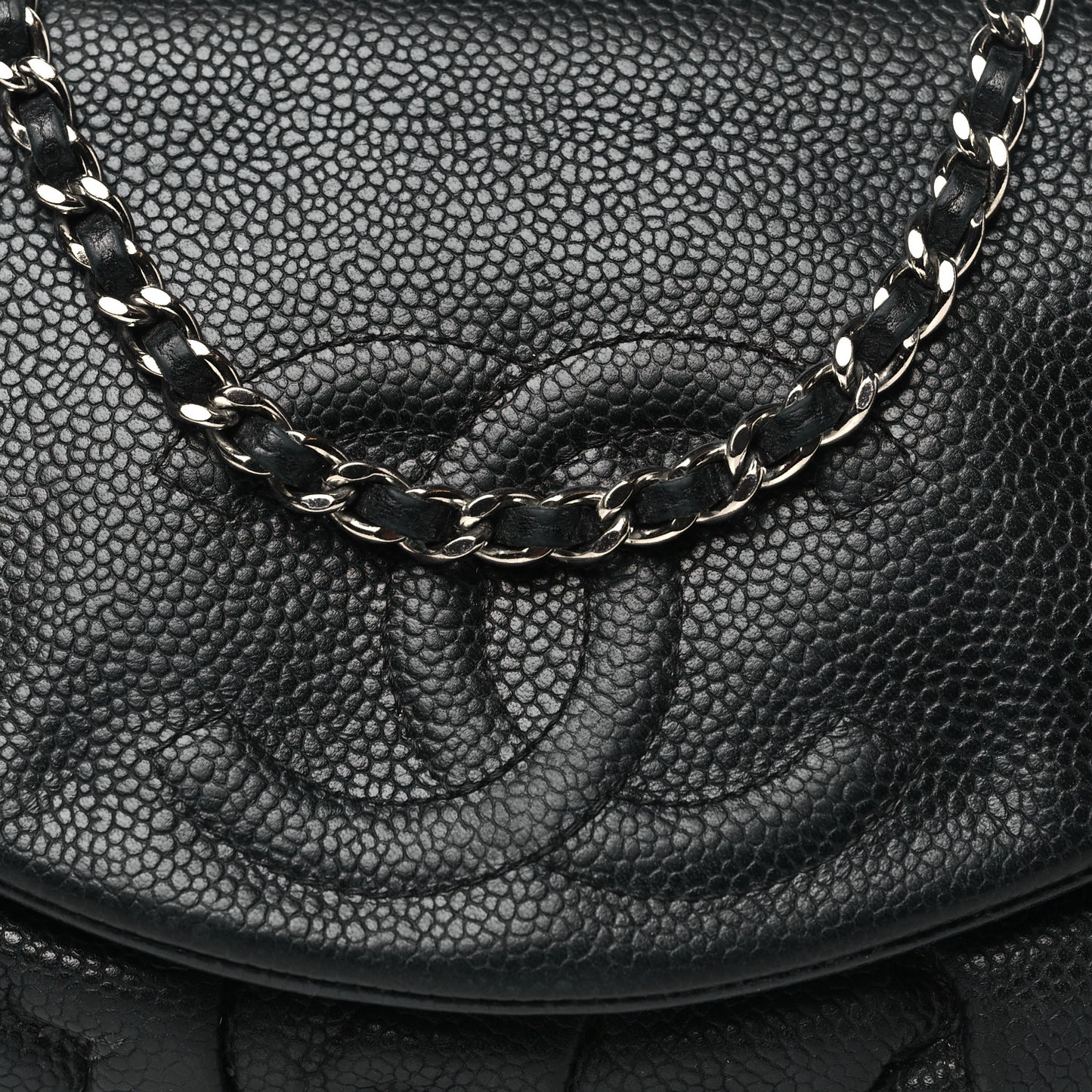 Caviar Half Moon Wallet On Chain WOC Black