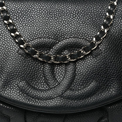 Chanel Caviar Half Moon Wallet On Chain WOC Black 9 of 12