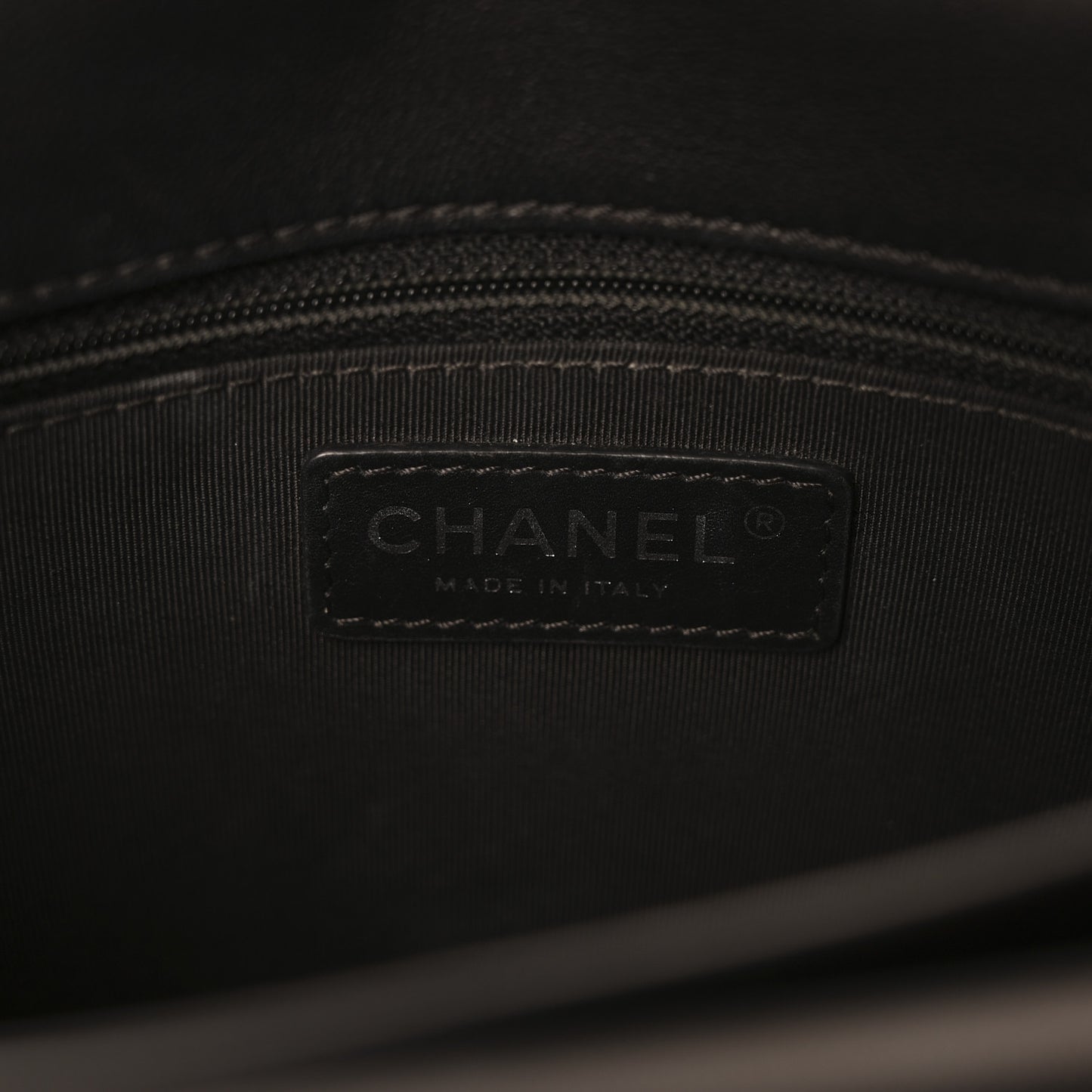 Metallic Goatskin Quilted Rock In Rome Flap Black