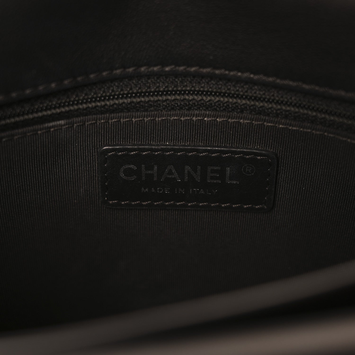 Chanel Metallic Goatskin Quilted Rock In Rome Flap Black 6 of 10