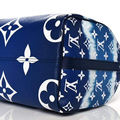 Louis Vuitton Monogram Escale Speedy Bandouliere 30 Blue 10 of 10