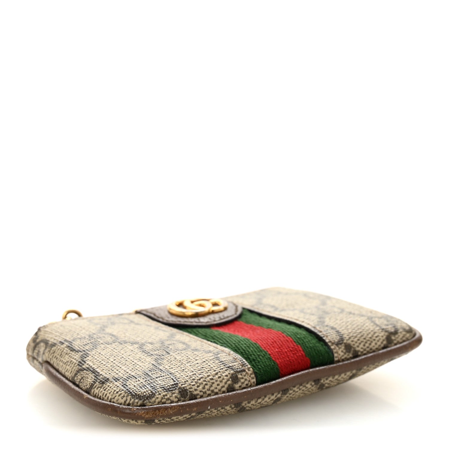 Gucci GG Supreme Monogram Web Ophidia Key Case Beige New Acero 4 of 7