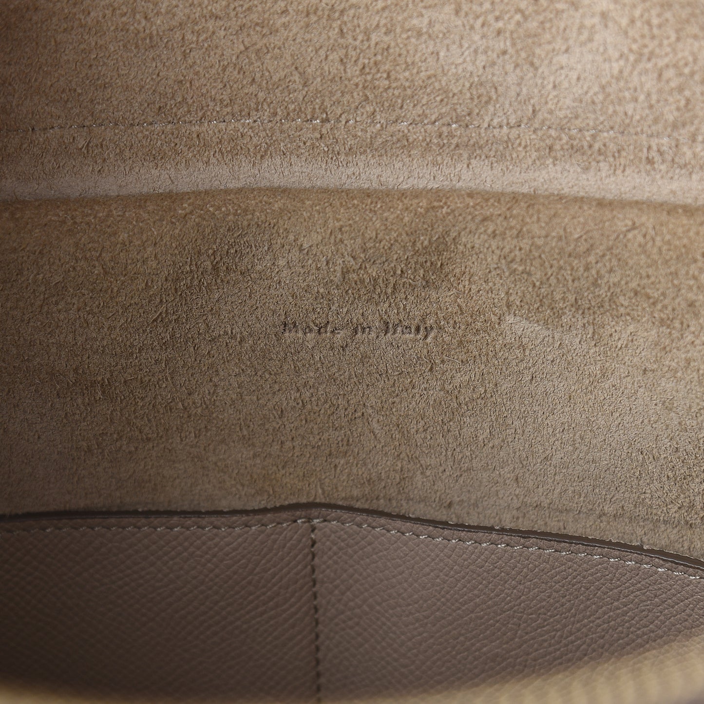 Grained Calfskin Mini Belt Bag Light Taupe