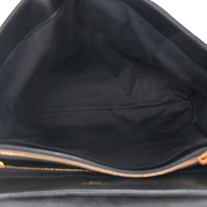 Saint Laurent Calfskin Y Quilted Monogram Large Loulou Chain Satchel Black 5 of 10