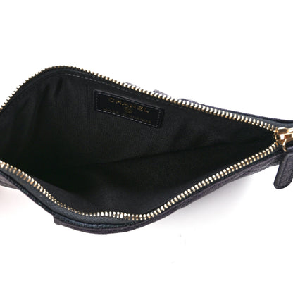 Chanel Iridescent Caviar Quilted Classic iPhone Pouch Black 5 of 11