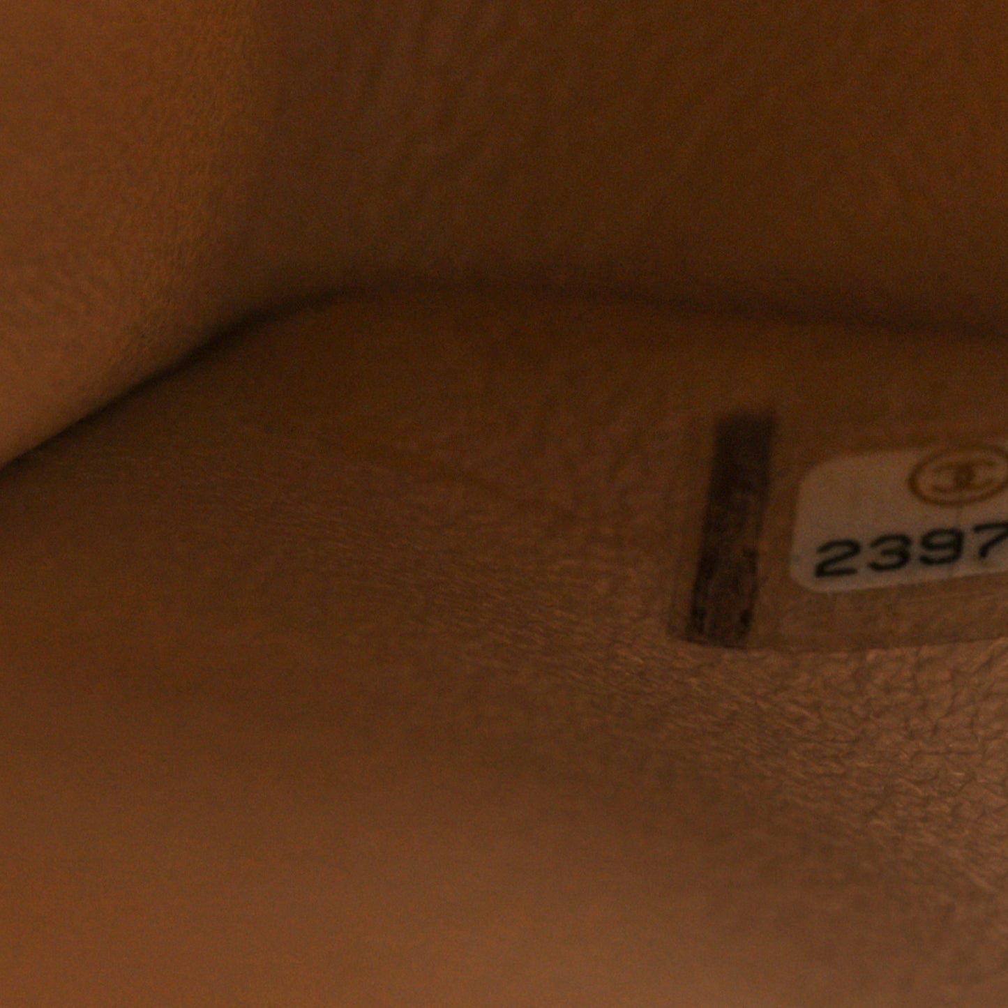Caviar Quilted Medium Double Flap Beige