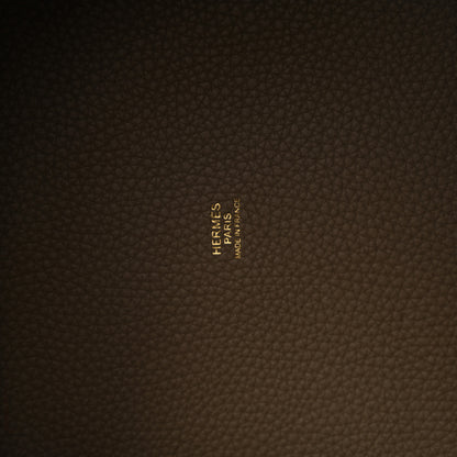 Hermes Taurillon Clemence Picotin Lock 22 MM Etoupe 6 of 10