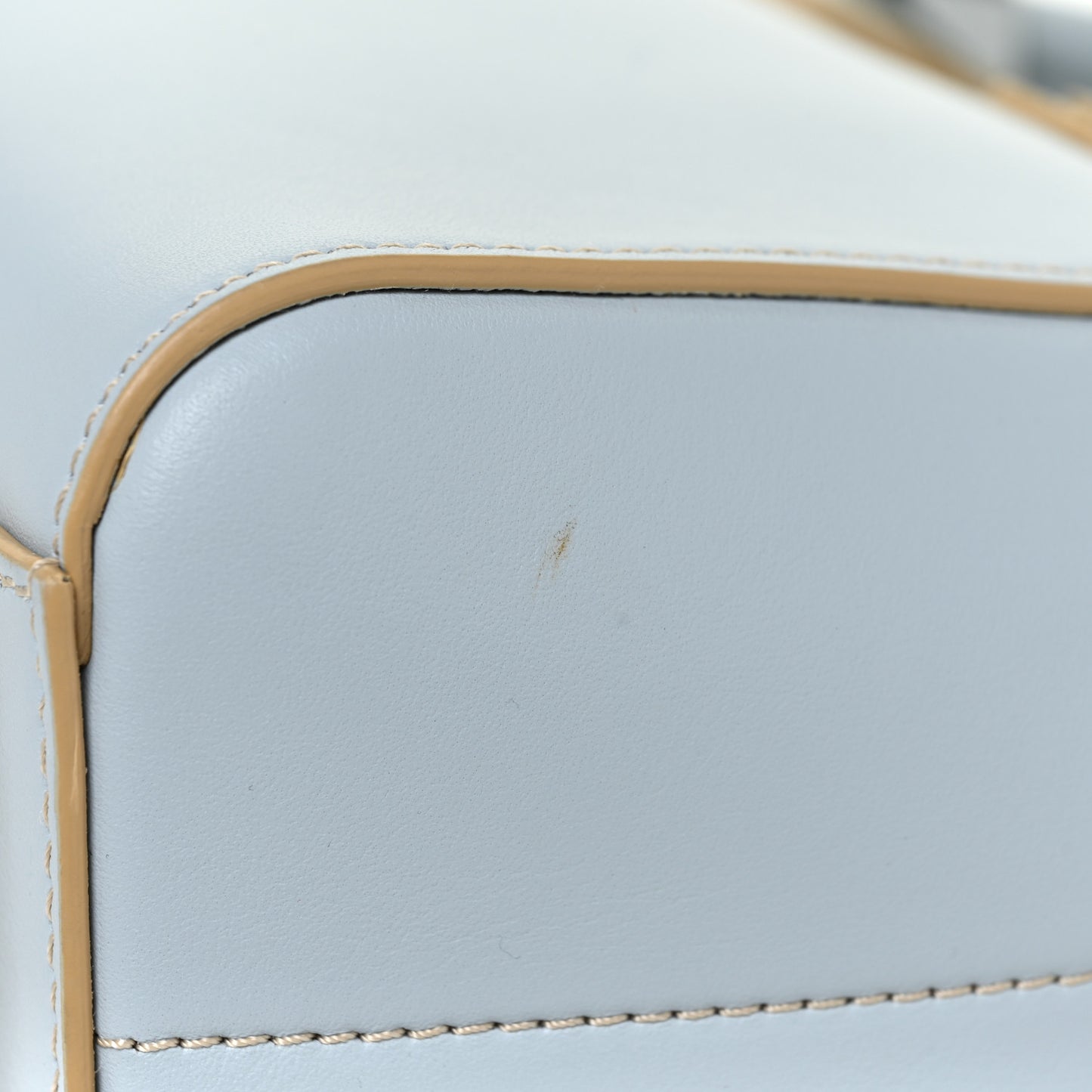 Metallic Calfskin Mini Antigona Blue Silver