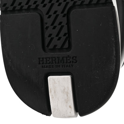 Hermes Calfskin Womens Trail Sneakers 39.5 Black 6 of 8