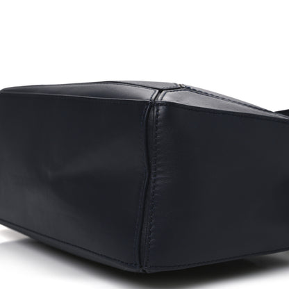 Loewe Calfskin Small Woven Puzzle Bag Dark Ink Dark Khaki 16 of 17