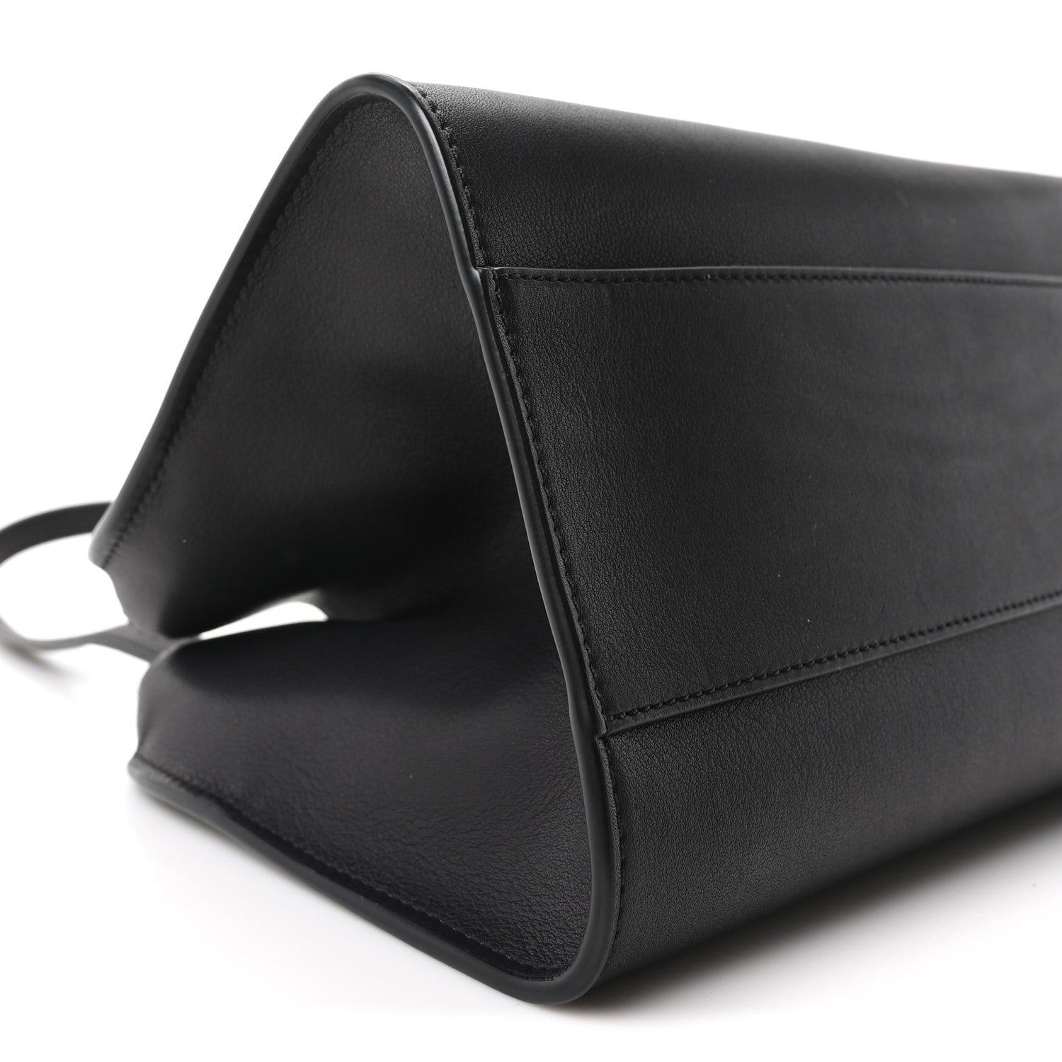 The Row Smooth Calfskin Peggy Bag Black 8 of 9