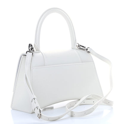 Balenciaga Grained Calfskin Small Hourglass Top Handle Bag White 3 of 11