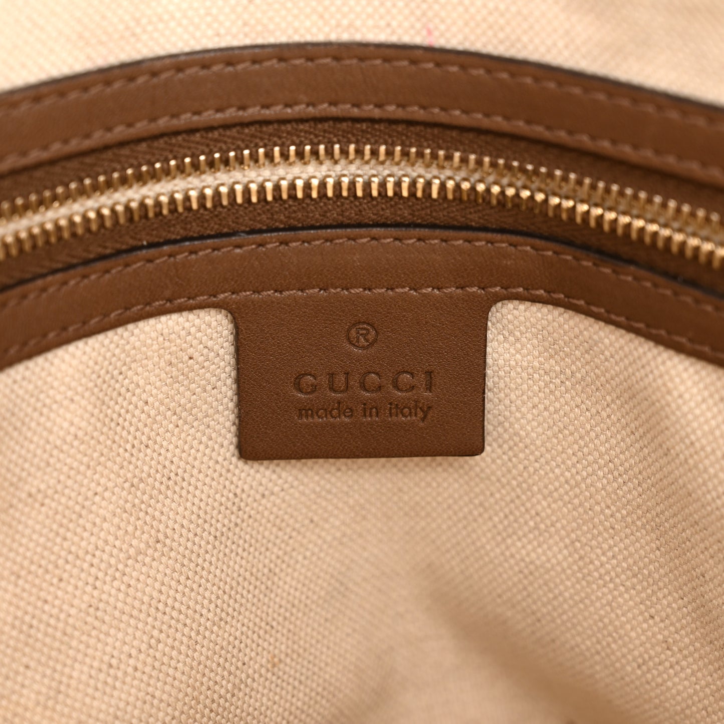 GG Supreme Monogram Medium Nice Top Handle Dome Bag Brown