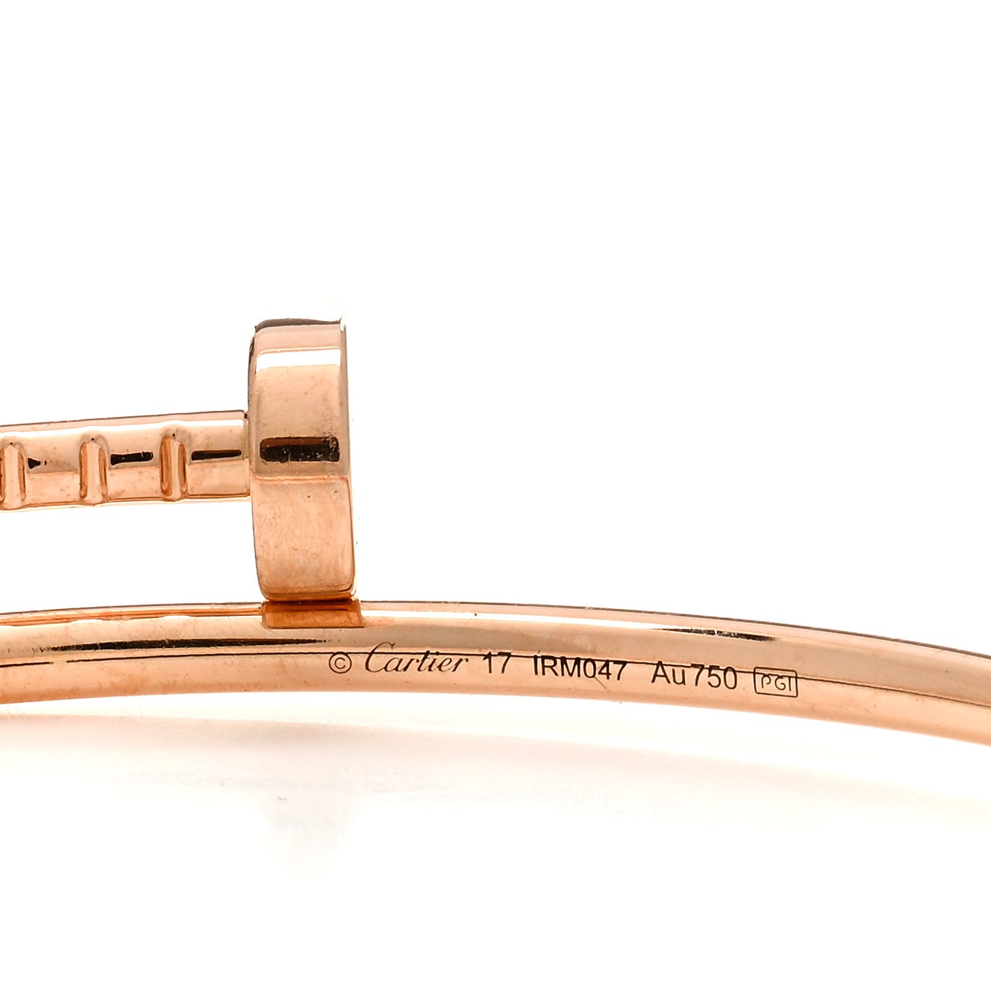 18K Pink Gold Small Juste Un Clou Bracelet 17