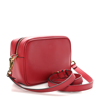 Fendi Vitello Century FF 1974 Embossed Mini Camera Case Fragola 3 of 10