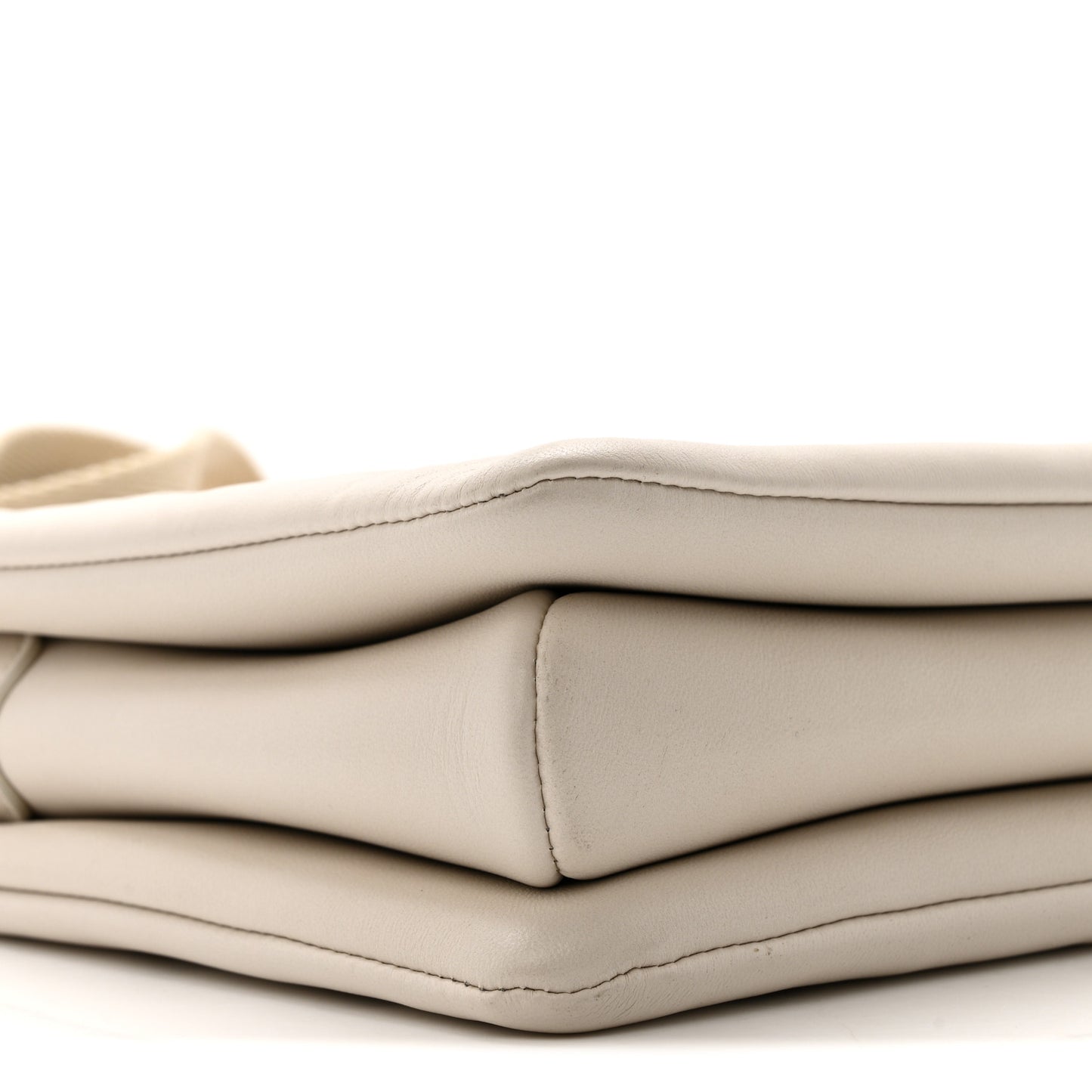 Lambskin Embossed Monogram Coussin PM Beige Cream