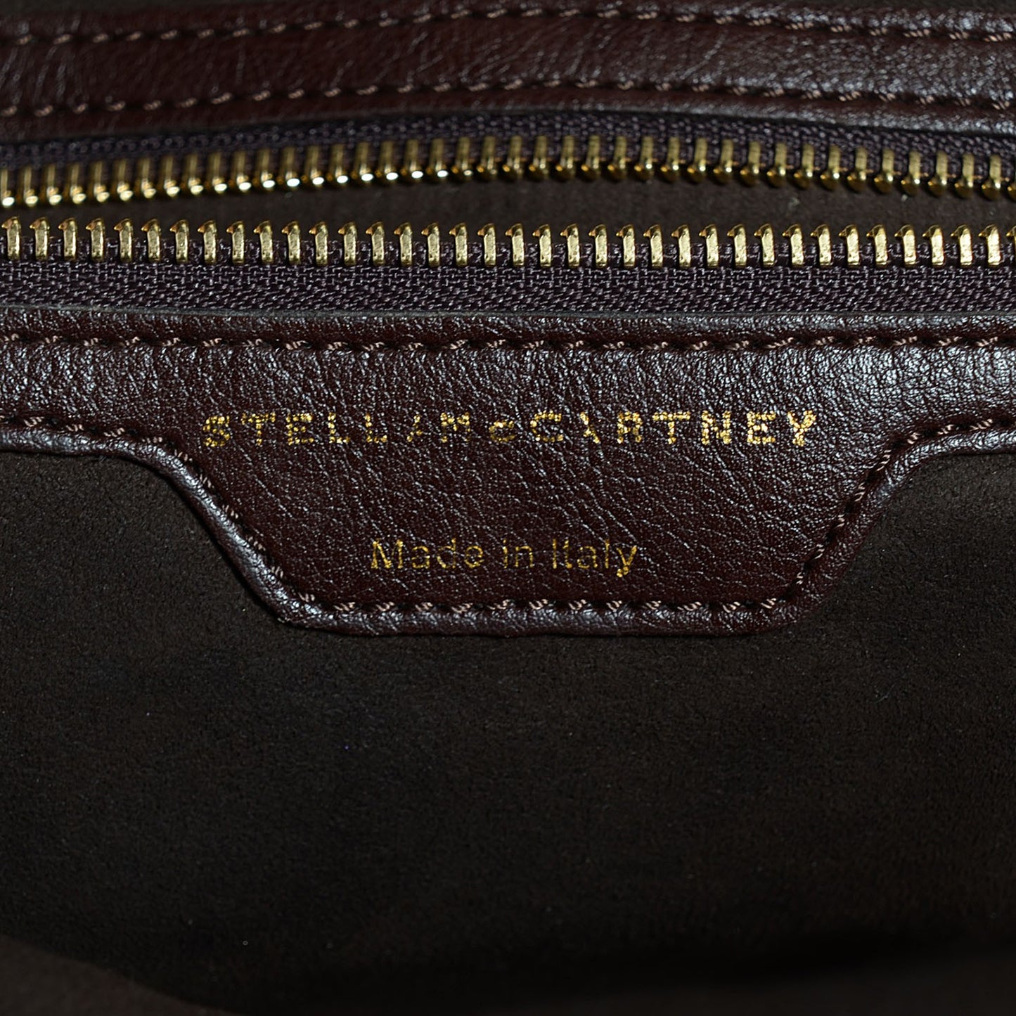 Braided Small Falabella Tote Coffee Brown