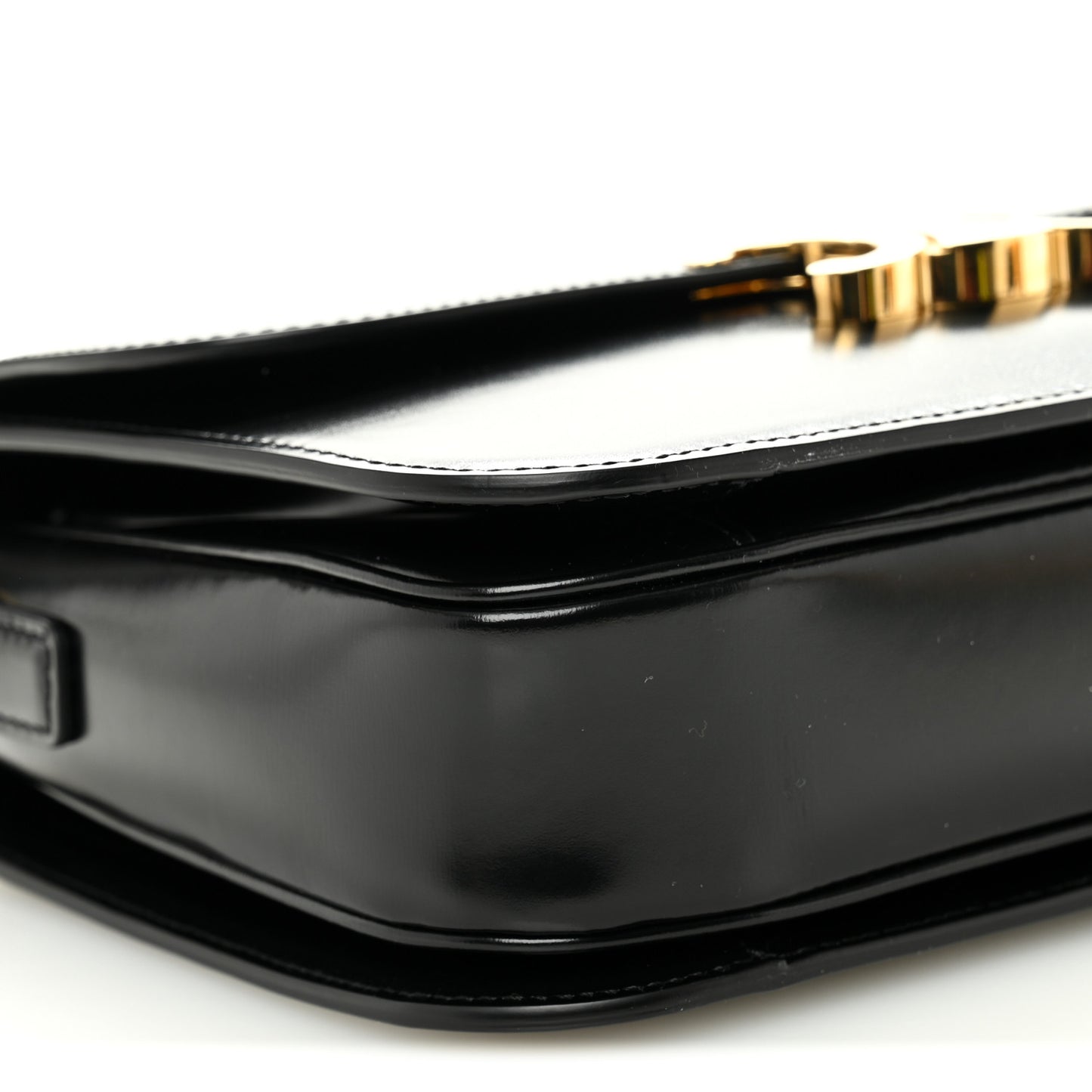 Shiny Calfskin Medium Triomphe Black