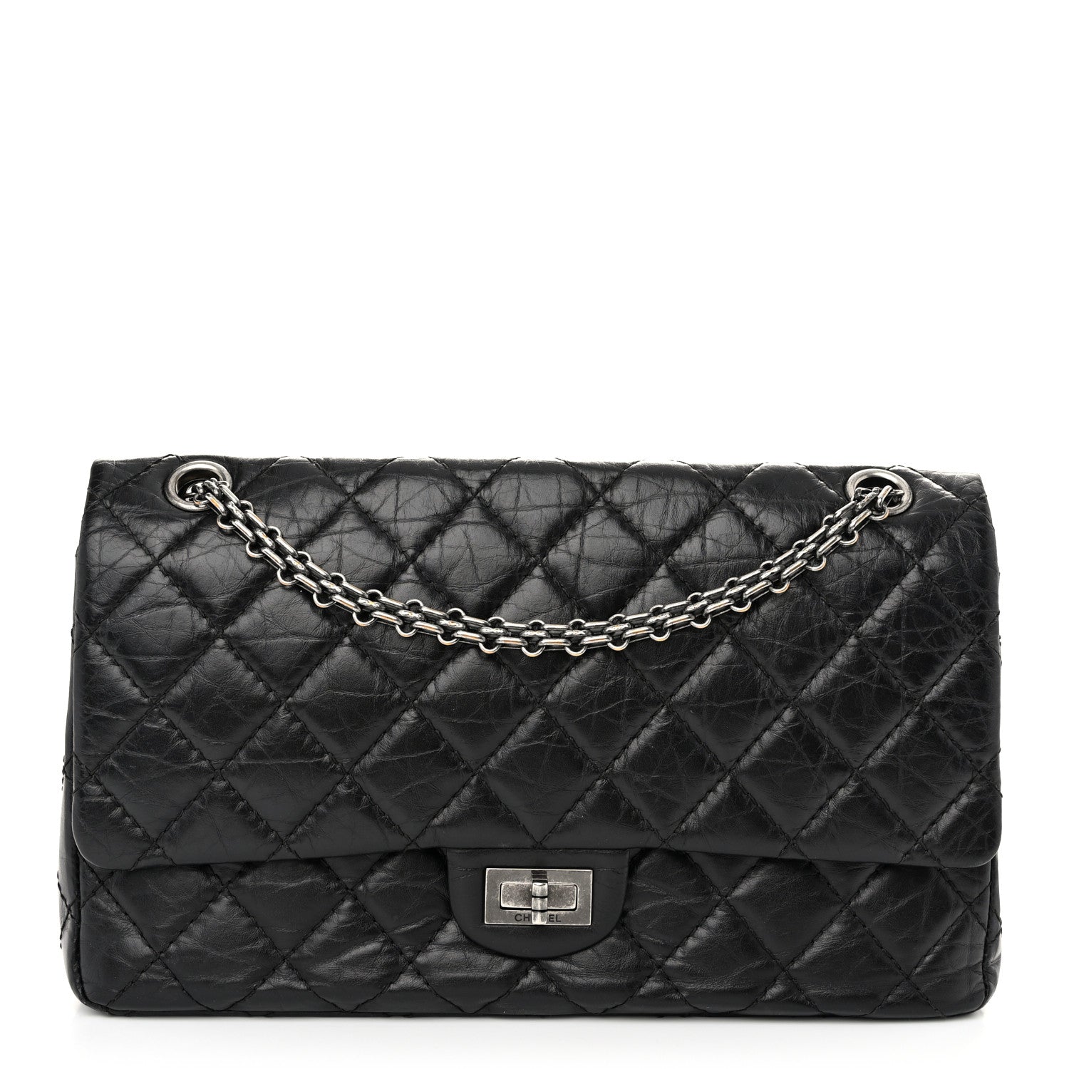 Chanel Aged Calfskin Quilted 2.55 Reissue 226 Flap Black 1 of 12