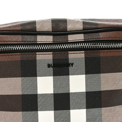 Burberry E-canvas Check Bum Bag Dark Birch Brown 7 of 9