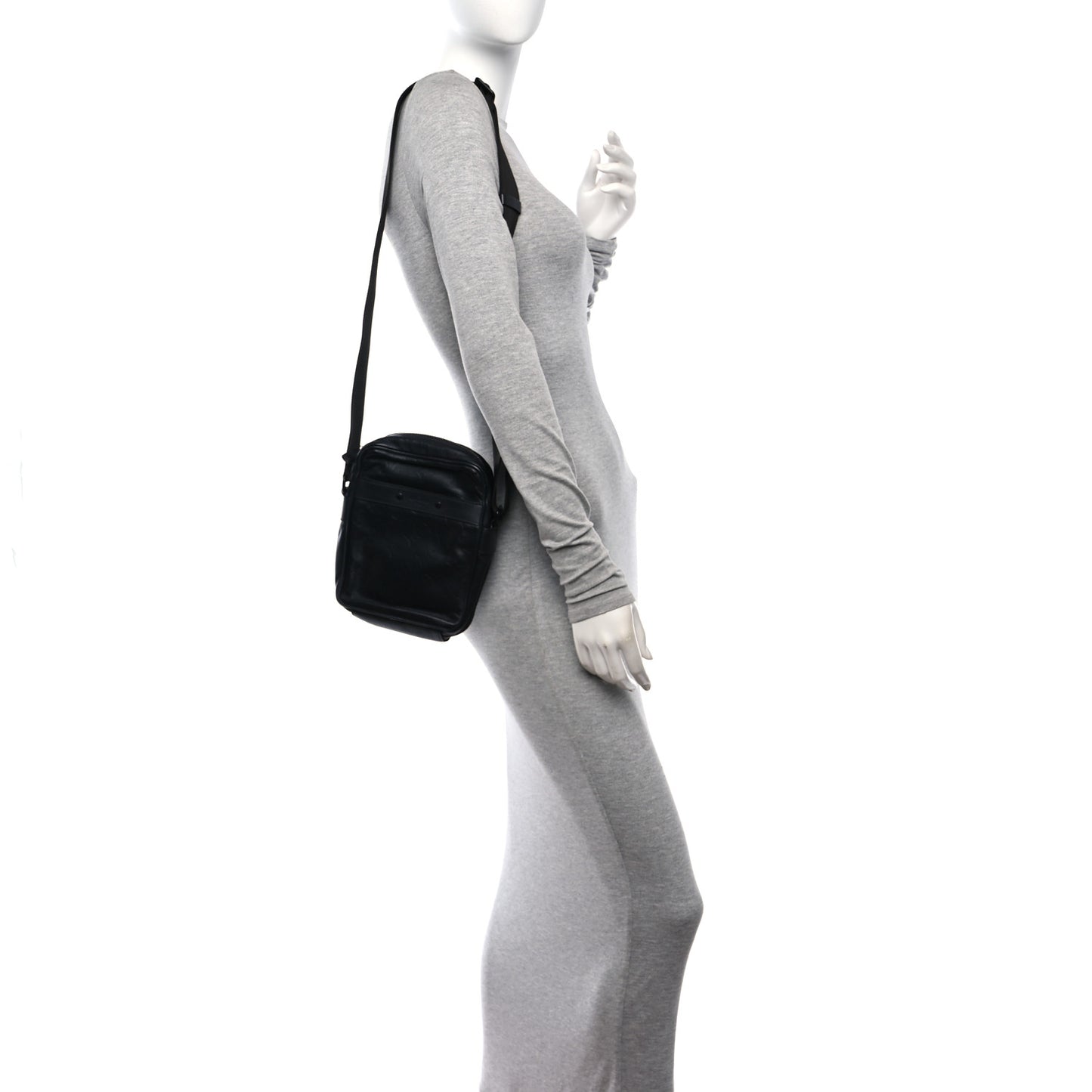 Calfskin Monogram Shadow Danube PM Black