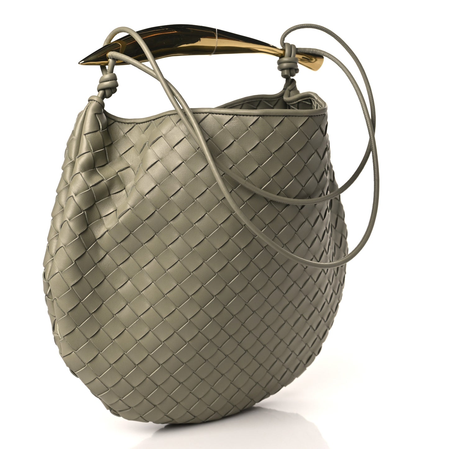 Nappa Intrecciato Medium Sardine Bag Travertine