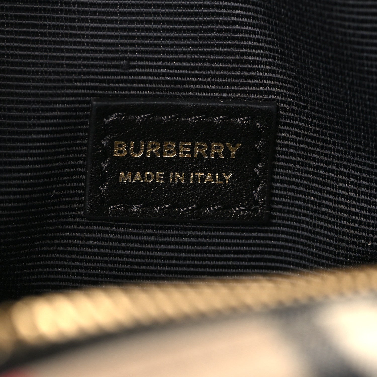 Burberry Calfskin Vintage Check Half Cube Crossbody Bag Black 5 of 8