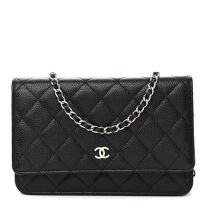 Chanel Caviar Quilted Wallet On Chain WOC Black 1 of 12