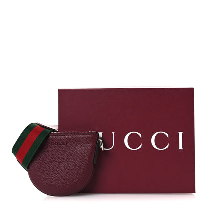 Gucci Pebbled Calfskin Mini B Shoulder Bag Red 11 of 11
