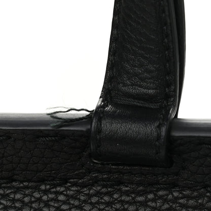 Gucci Calfskin Medium GG Marmont Top Handle Bag Black 12 of 14