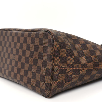 Louis Vuitton Damier Ebene Neo Neverfull MM Rose Ballerine 10 of 11