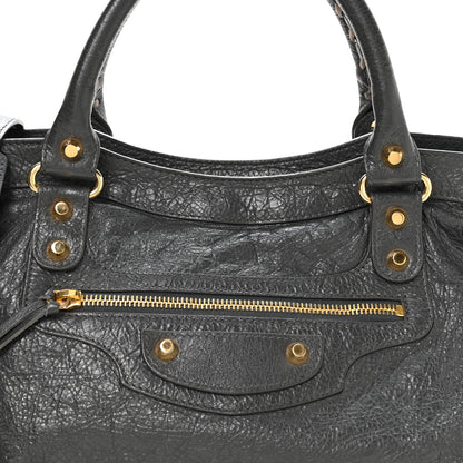 Balenciaga Agneau Classic Gold Hardware City Gris Fossile 8 of 10