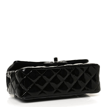 Chanel Patent Calfskin Quilted Mini Rectangular Flap Black 4 of 12