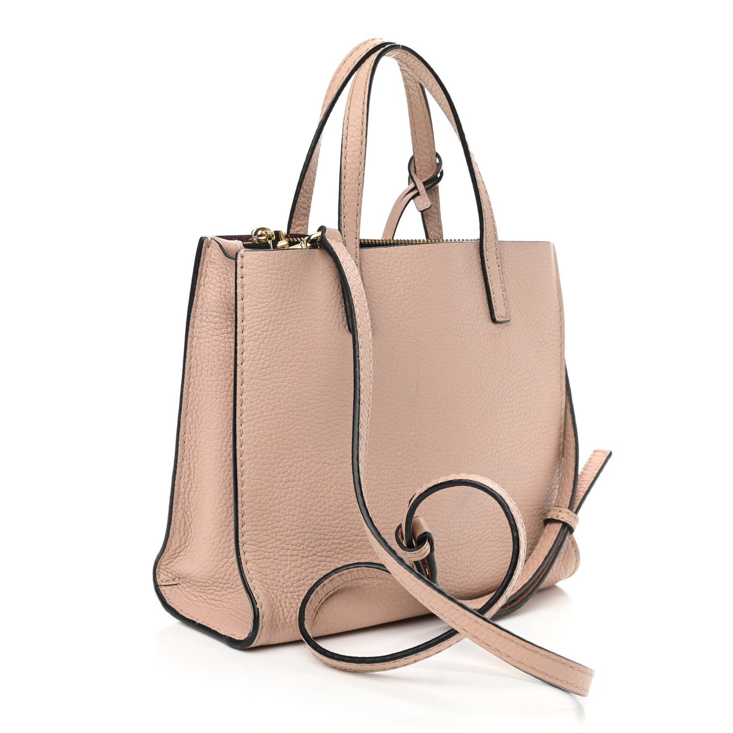 Pebbled Calfskin Mini Grind Tote Pink