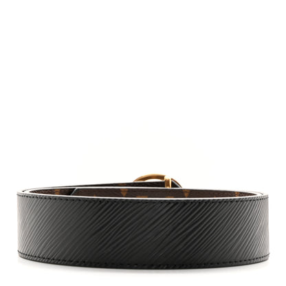 Louis Vuitton Monogram Epi 35mm LV Circle Reversible Belt 75 30 Black 2 of 10