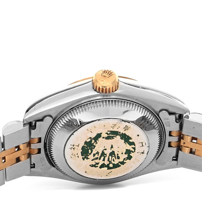 Rolex Stainless Steel 18K Yellow Gold Diamond 26mm Oyster Perpetual Datejust Watch White Jubilee 69173 4 of 4