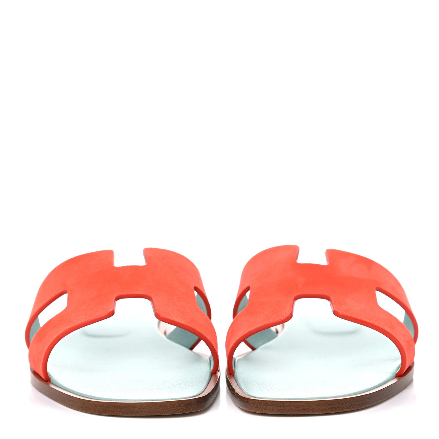 Hermes Suede Goatskin Oran Sandals 39 Rose Sorbet 2 of 10