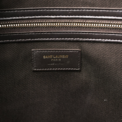 Saint Laurent Canvas Smooth Calfskin Le Monogramme 72H Duffle Chestnut 5 of 8
