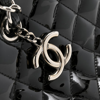 Chanel Patent Quilted Medium Just Mademoiselle Black 12 of 16