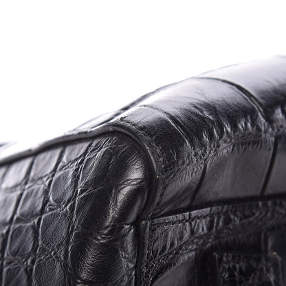Givenchy Calfskin Crocodile Embossed Medium Antigona Black 9 of 12