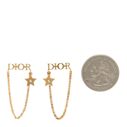 Christian Dior Metal Chain Star Dio(r)evolution Earrings Gold 2 of 3