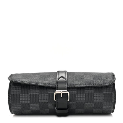 Louis Vuitton Damier Graphite 3 Watch Travel Case 1 of 8
