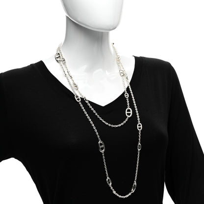 Hermes Sterling Silver Farandole Necklace 160 2 of 4