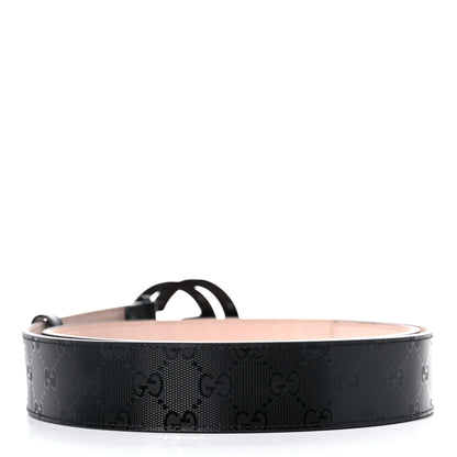 Gucci Imprime Monogram Interlocking G Belt 105 42 Black 2 of 8